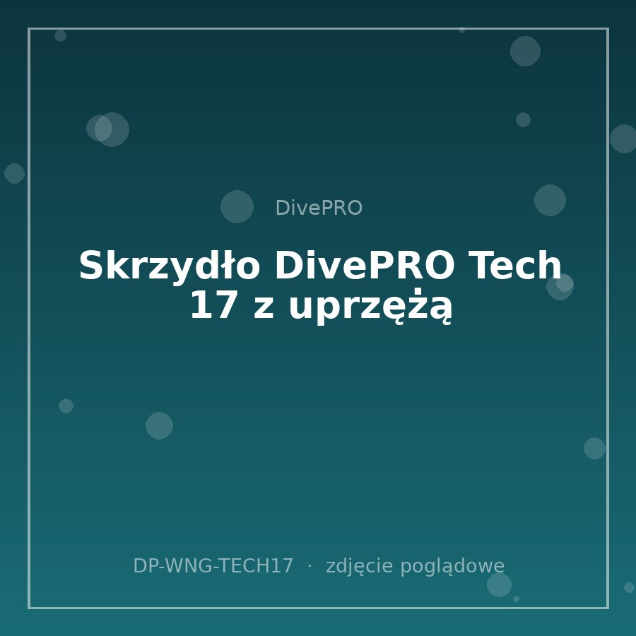 Skrzydło DivePRO Tech 17 z uprzężą